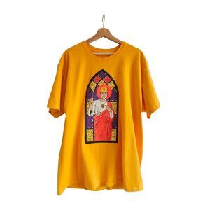 Streetwear Westside Gunn Flygod Tee, Champion XL Yellow Gold Graphic Shirt